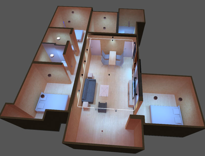 DIALUX evo residence lighting simulation 2